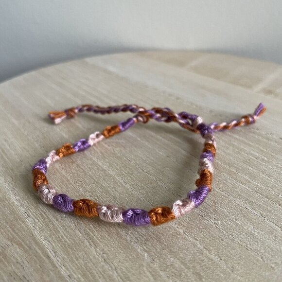 Handmade Jewelry - Julianna Bracelet, anklet, trendy, comfortable, tie, embroidery thread, woven, g